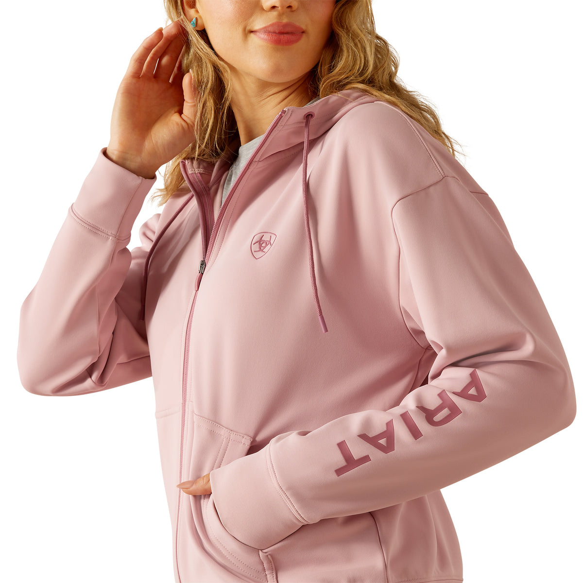 Wms Breeze Ful Zp Hood Zephyr