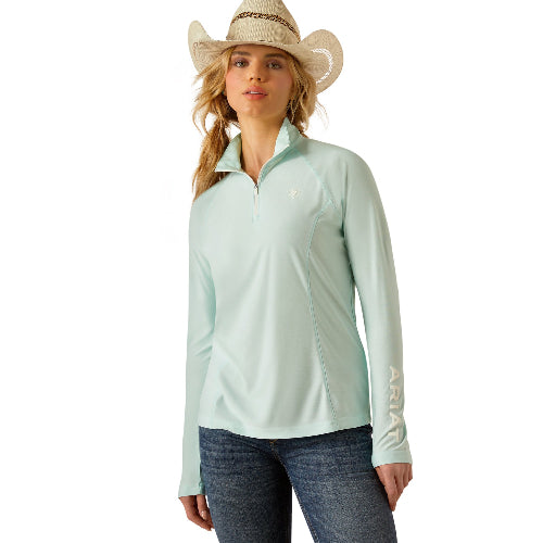 Wms Laguna Icy Morn 1/4 Zp Shirt