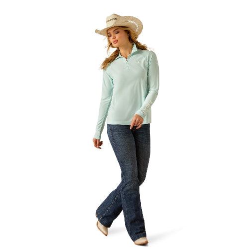 Wms Laguna Icy Morn 1/4 Zp Shirt