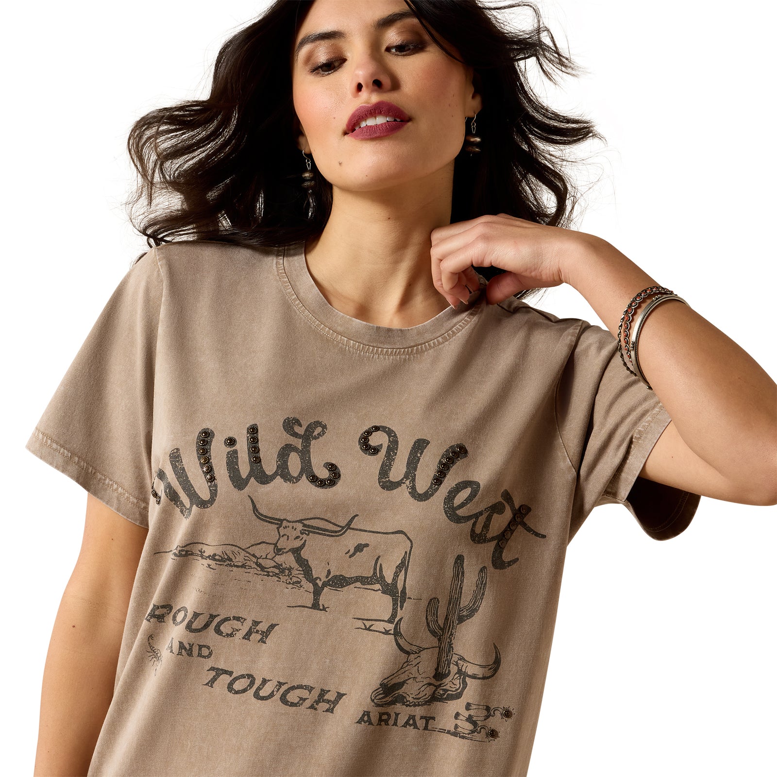 Wms Ariat Bandito Taupe Dress 10071652