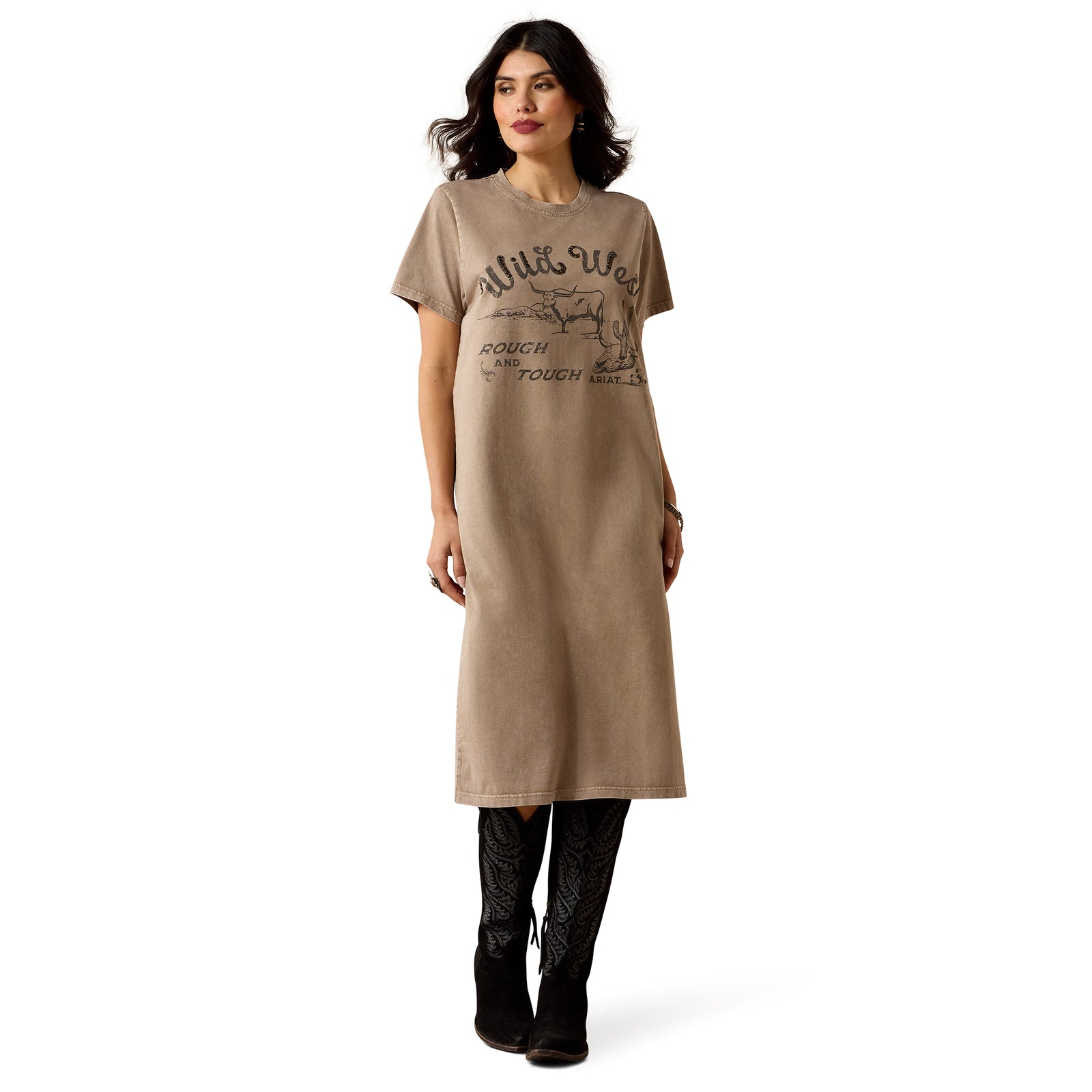 Wms Ariat Bandito Taupe Dress 10071652