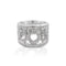 Lucky 7 Horsehoe Silver ring with intricate design 