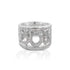 Lucky 7 Horsehoe Silver ring with intricate design 