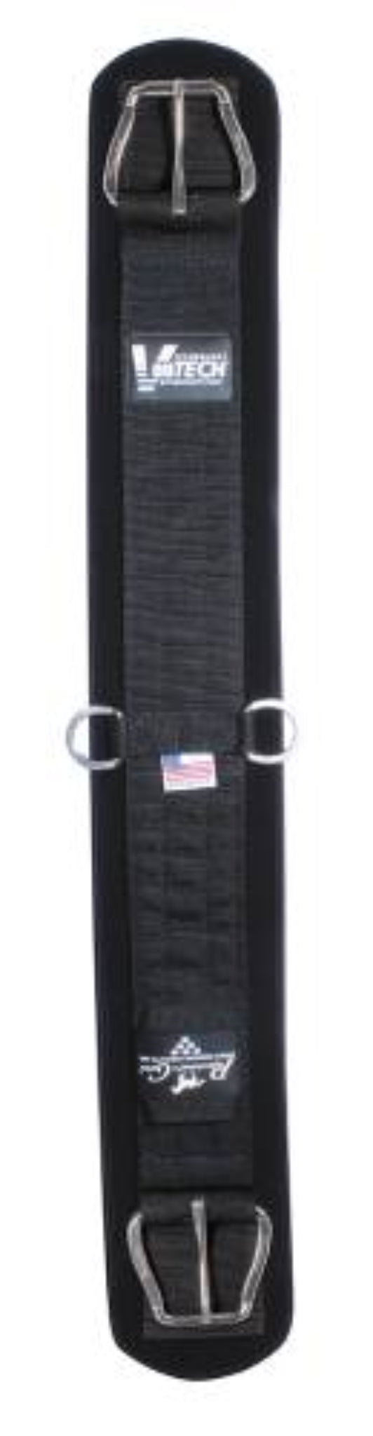 Black cinch with metal buckles 