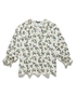 Cleo LS Smoked Cuff & Collar Floral Top