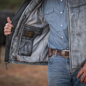 STS Rifleman Leather Jacket Stonewash