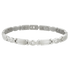 Sabona Lady Executive Silver Gem Magnetic Bracelet – Stainless Steel & Cubic Zirconia