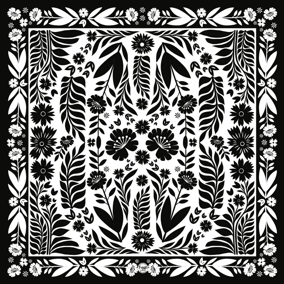Senorita 100% Satin Silk Wild Rag