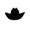 Pure wool black Remington cowboy hat