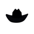 Pure wool black Remington cowboy hat