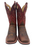 Pair of brown leather cowboy boots 