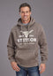 Stetson Mens Brown Hoodie