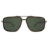 Sunglasses with a camouflage frame on a white background