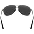 Grey sunglasses with a white background