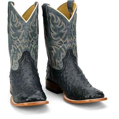 Tony Lama Blaine Grey Blue Goat Cowboy Boots RN3573