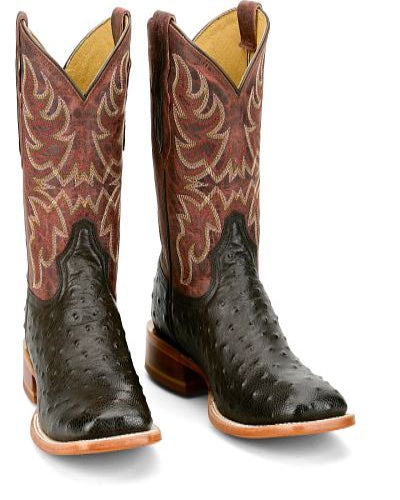 Tony Lama Blaine Chocolate Ostrich Boot RN3574