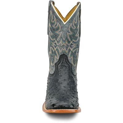 Tony Lama Blaine Grey Blue Goat Cowboy Boots RN3573