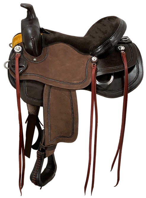Dark Brown Chocolate lightweight Scott Thomas Classic Golden Trail Saddle