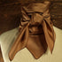 Brown Silk Scarf Wild Rag