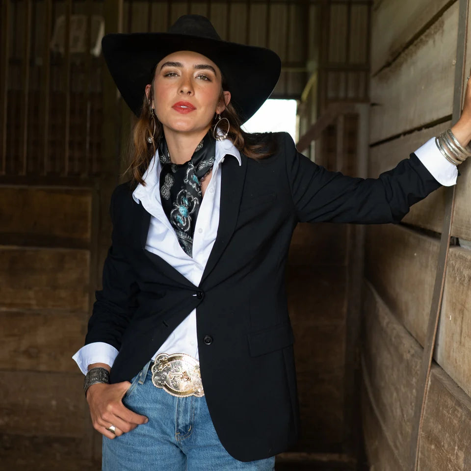 Turqs and Conchos Silk Scarf