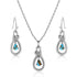 Montana Silversmith Turquoise Tear Drop Jewelry Set
