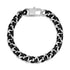 Black and silver chain bracelet 