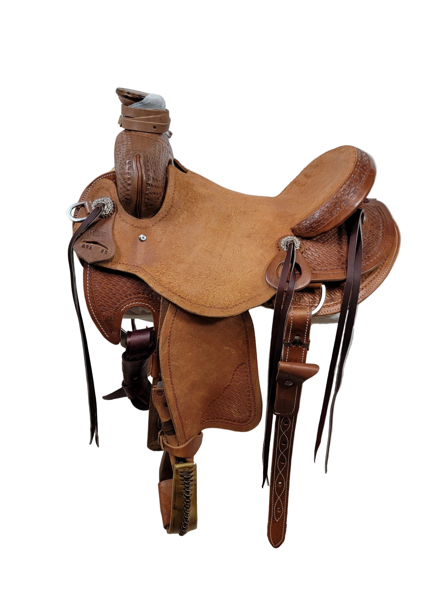 Will James Med Oil Regular Basket Ranch saddle Cheyenne Roll