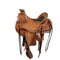 512 wade ranch saddle inlaid seat acorn tooling with border
