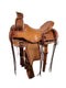 Brown leather saddle waffle tool med oil ranch wool 