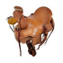 Brown leather saddle 