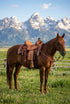 Rope leather saddle ranch real wool