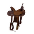barrel saddle dark oil leather floral