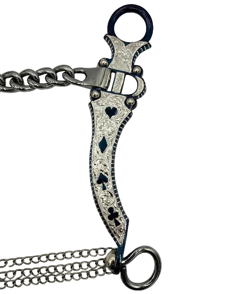Vickers Silver Bit 1638 Blue w/Chain
