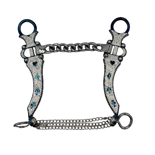 Vickers Silver Bit 1638 Blue w/Chain