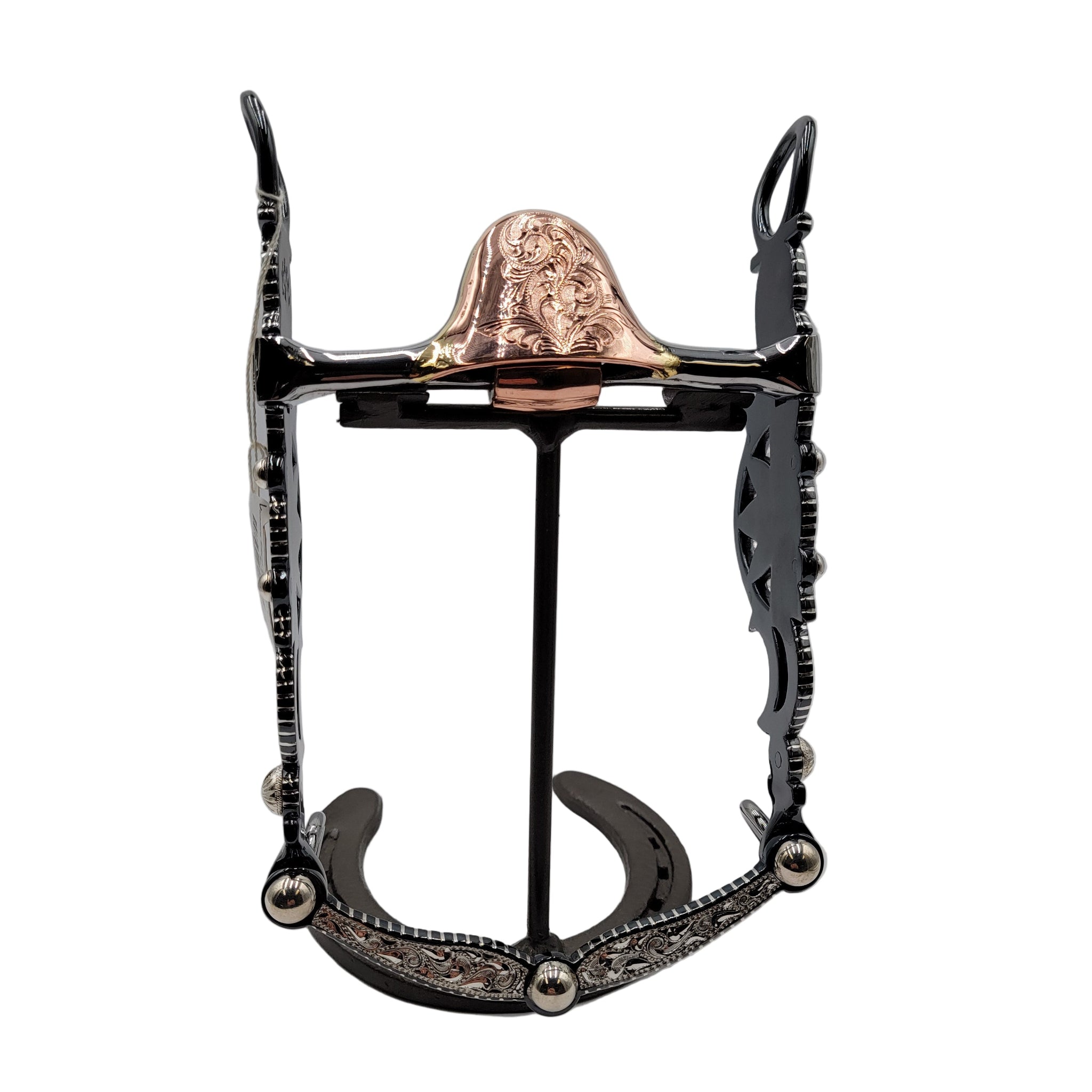 silver bit salinas covered copper port with copper roller 5" mouth piece