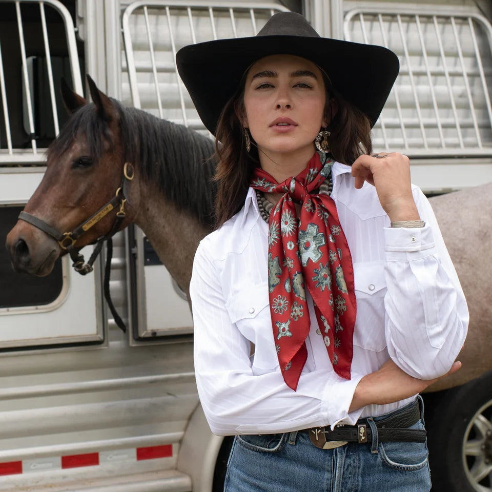 Whip & Spur Red Wild Rag