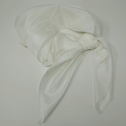 White Habotai Silk Wild Rag 36x36