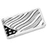 Silver belt buckle with American flag design