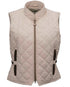 Wmns Quilted Riding Cream Vest
