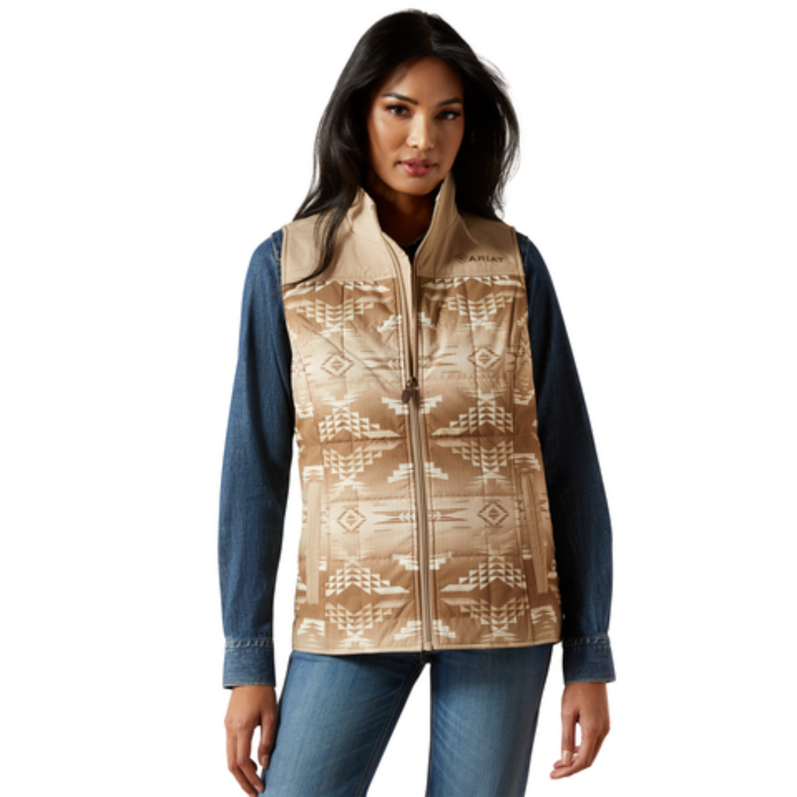 Wmns Savannah Tan/Dune Print Vest