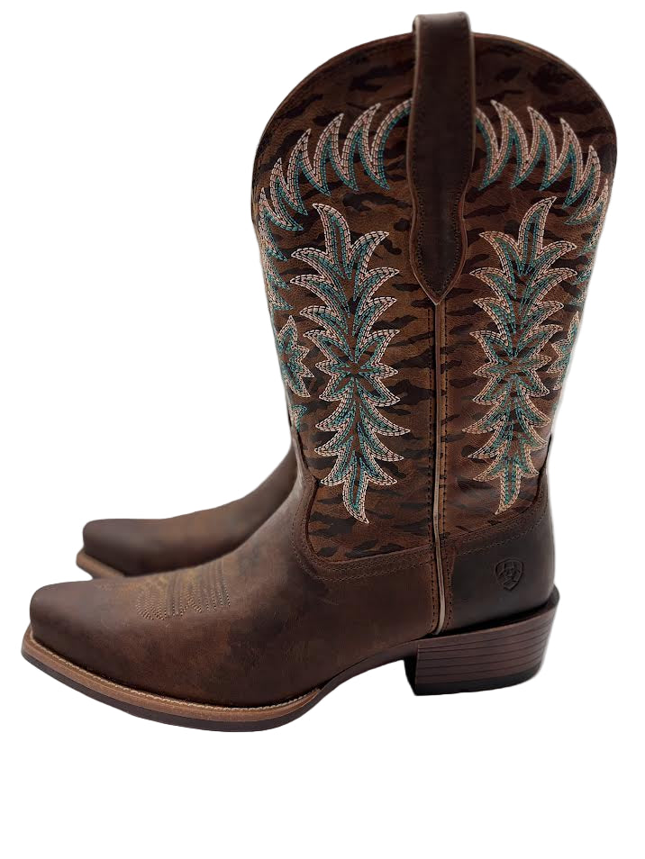 Brown cowboy boots