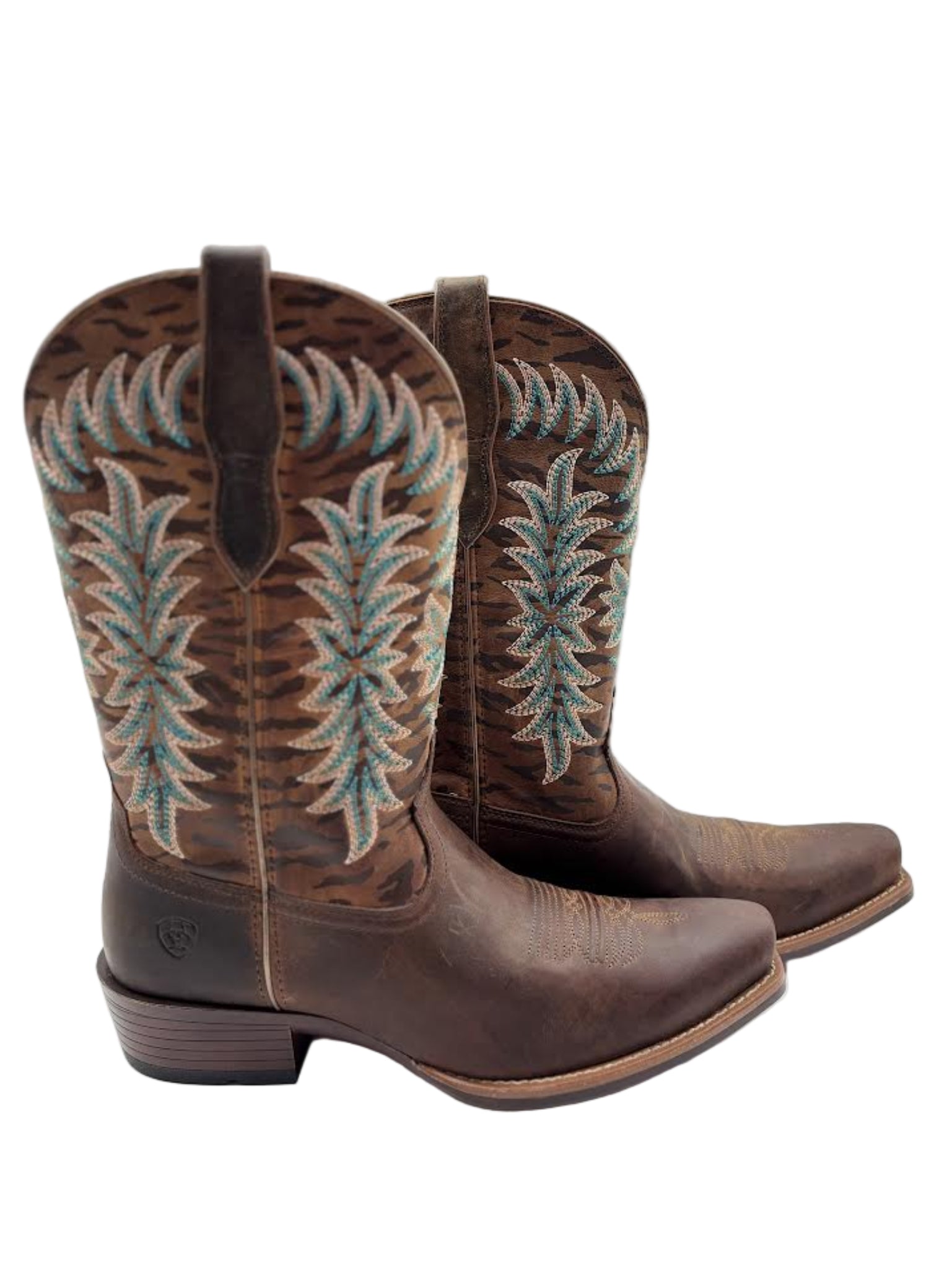 Pair of brown cowboy boots 