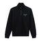 Black quarter-zip sweatshirt with a Wrangler Brand logo and a steer head on the chest 