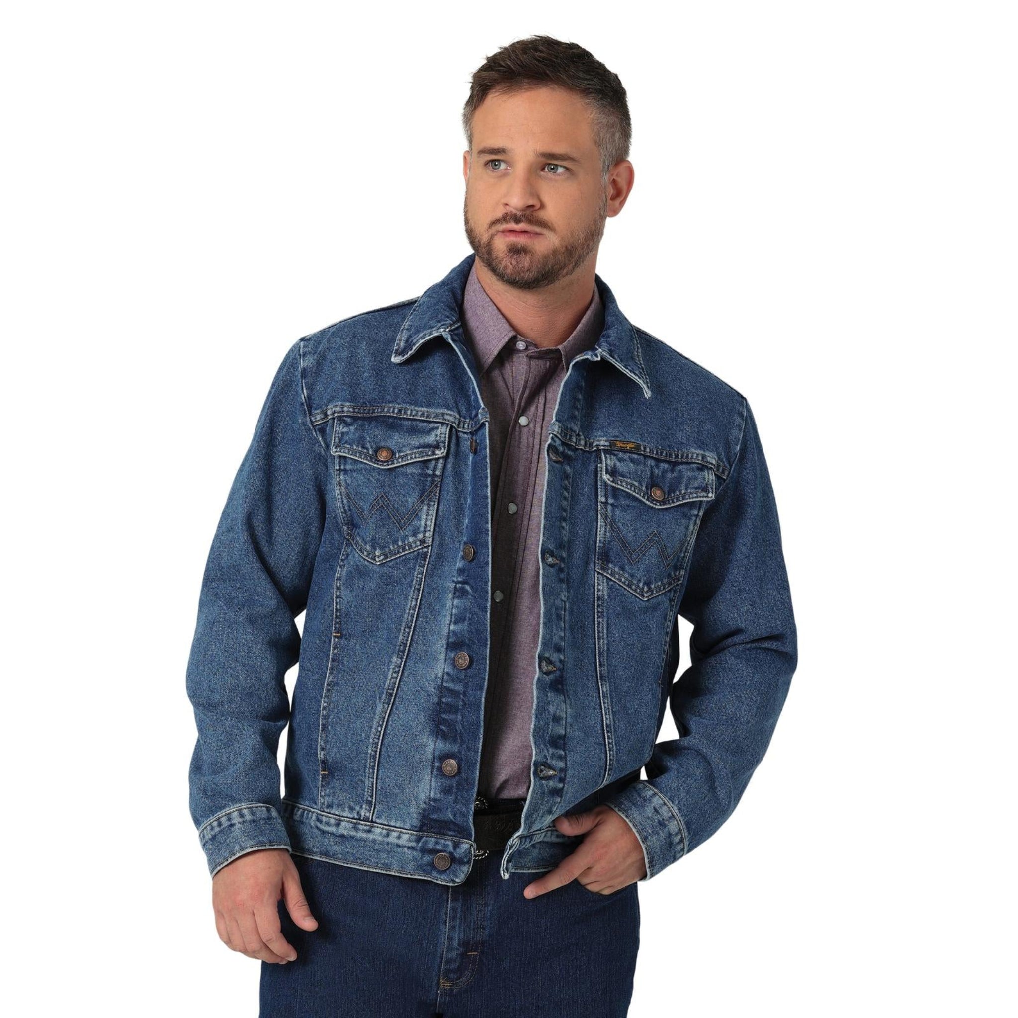 Wrangler Denim Stonewash Jacket Unlined 112335728