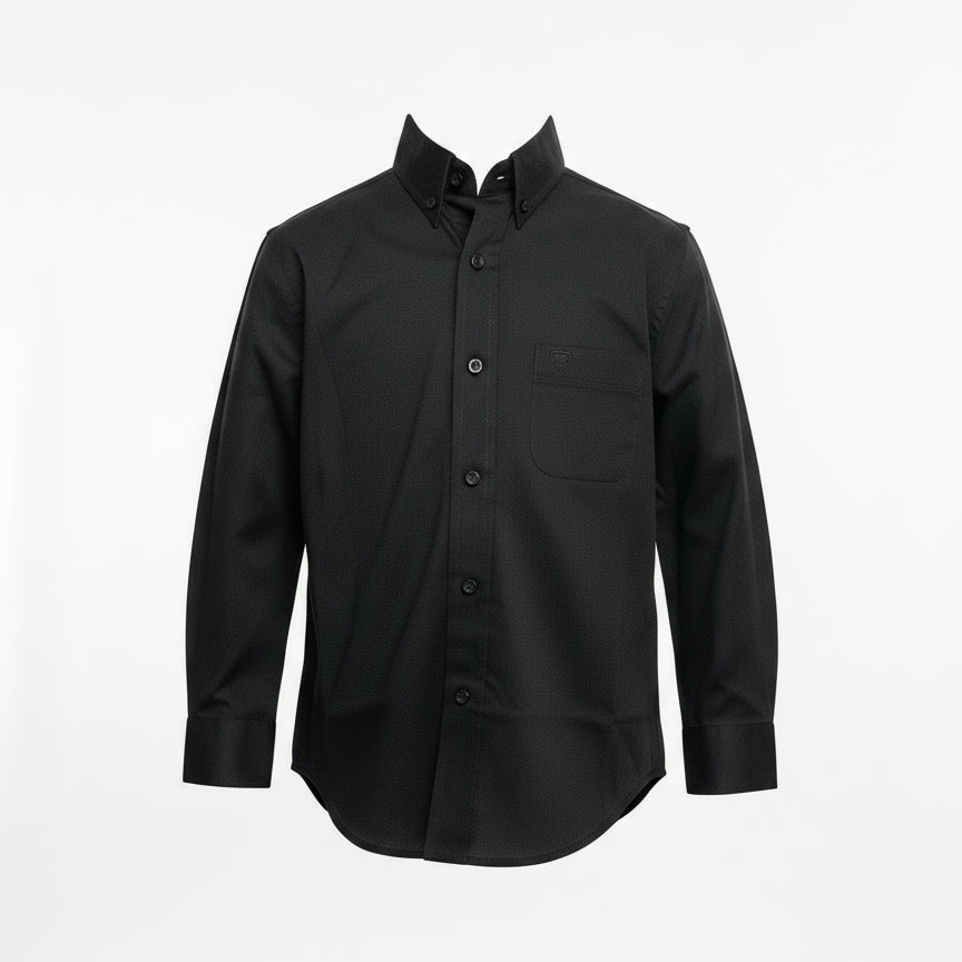 Rock & Roll Black Youth Western Shirt