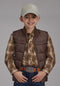 Youth brown vest