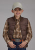 Youth brown vest