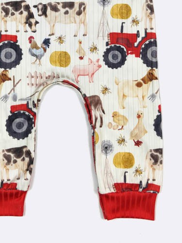 Vintage Tractor Boy Romper