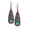Southwest Skyline Turquoise Attitude Earrings AER5561