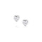 Tiny Heart Crystal Post Earrings